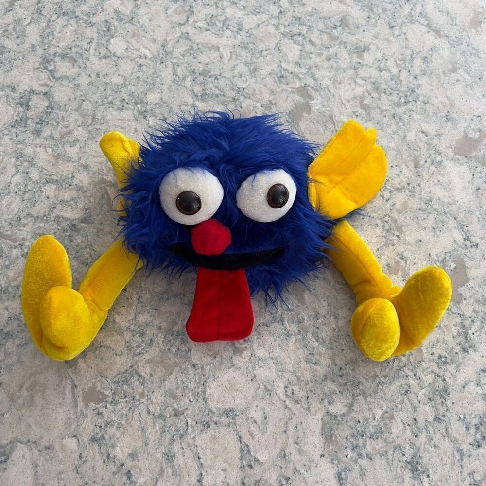 NEW Funny furry blue raspberry monster hat
